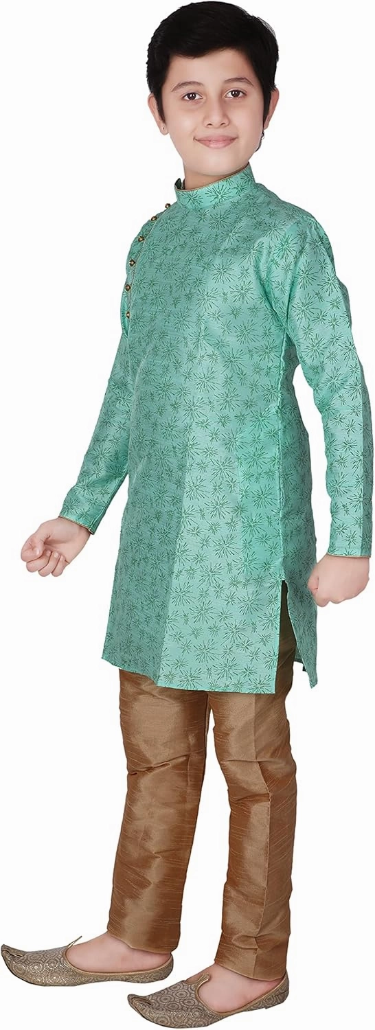 Silk Indian Ethnic Wear Kurta Set's For Kids Boys | 1 To 16 Years | Pack Of 1 (S-134)