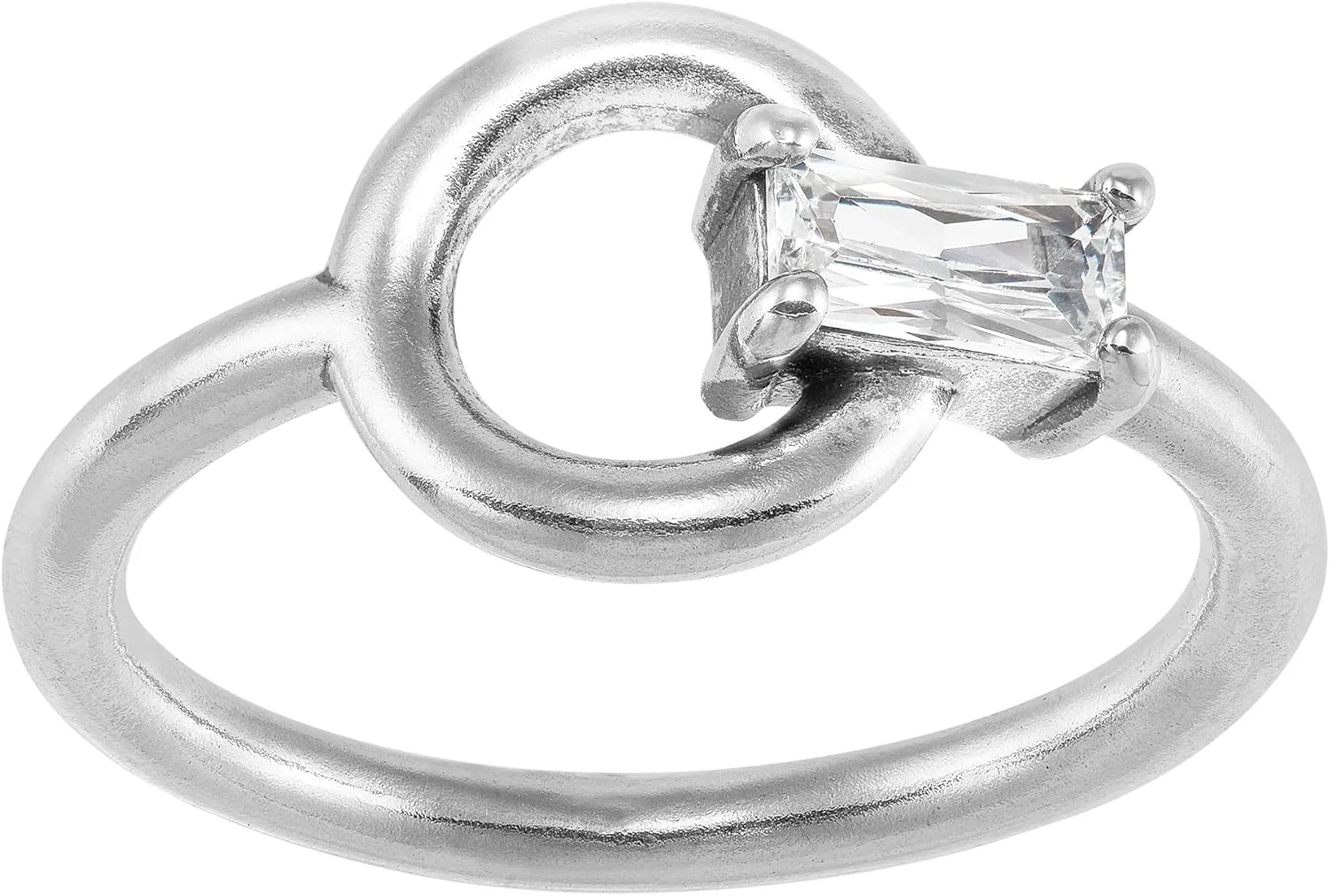 Silpada 'Doorknocker' Sterling Silver Cubic Zirconia Ring