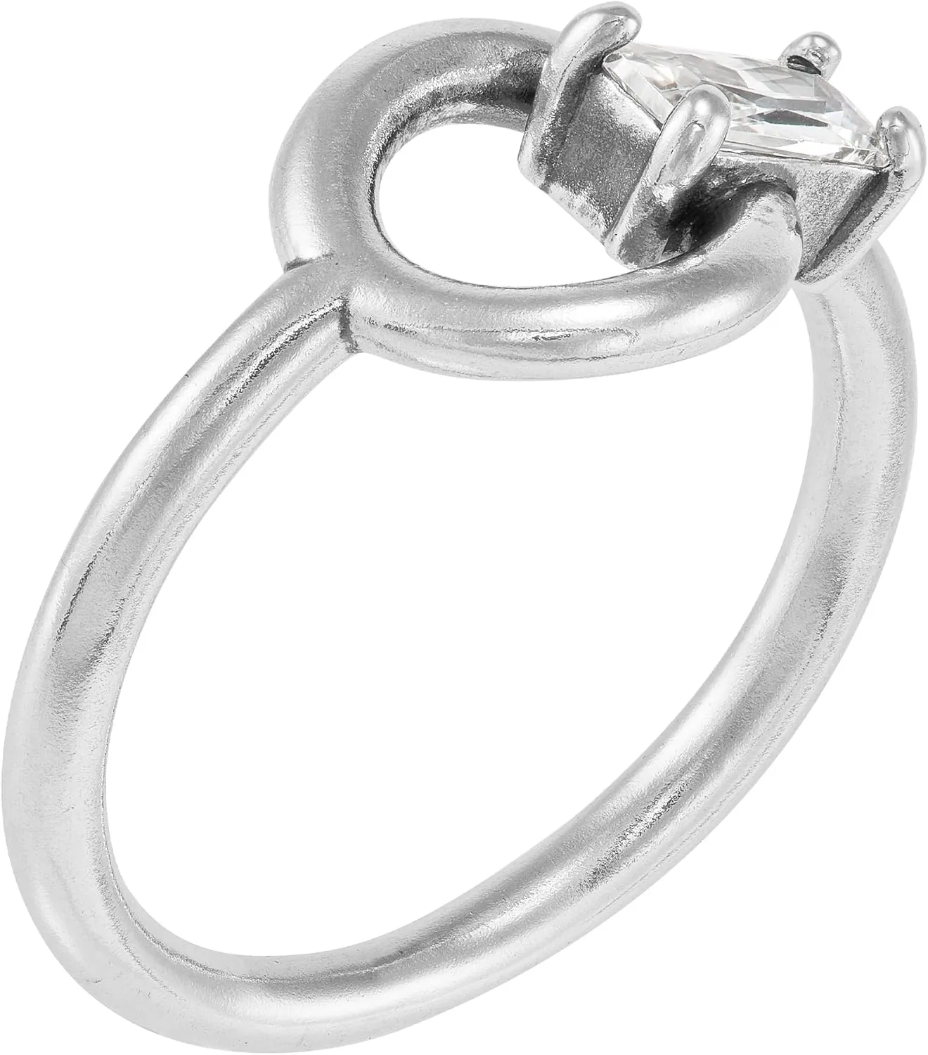 Silpada 'Doorknocker' Sterling Silver Cubic Zirconia Ring