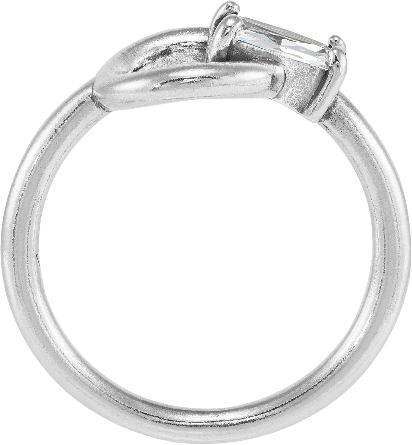 Silpada 'Doorknocker' Sterling Silver Cubic Zirconia Ring