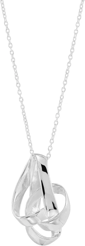 Silpada 'Tied Up' Pendant Necklace in Sterling Silver, 16"   2"