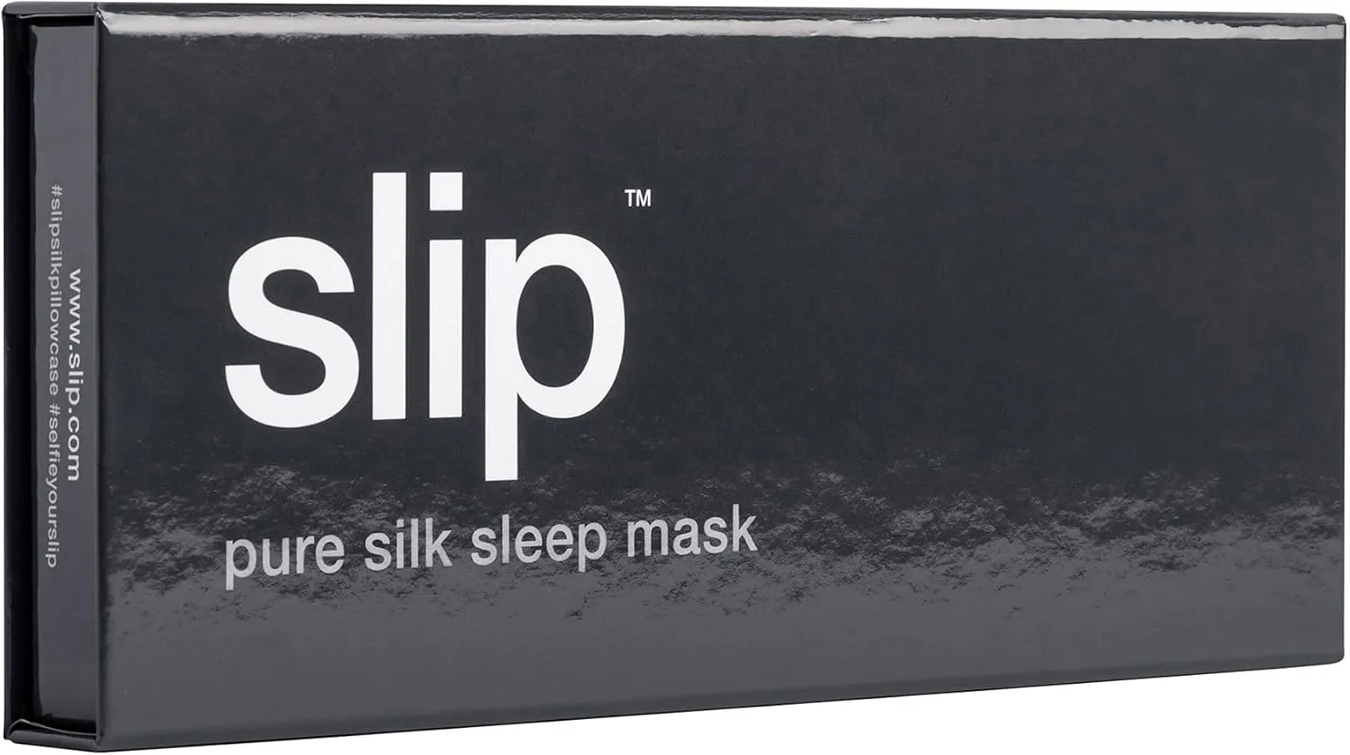 slip Pure Silk Sleep Mask - Charcoal | 100% Mulberry Silk, Ultra Soft & Comfortable, Blocks Light for Restful Sleep | Adjustable Strap for Perfect Fit, Gentle on Skin & Hair | Ideal Travel Accessory