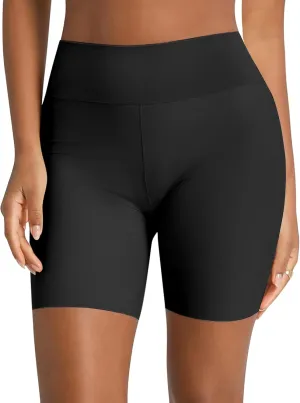 Slip Shorts for Under Dresses Women, Cooling Anti Chafing High Waisted Seamless Smooth Boyshorts Underwear Panties