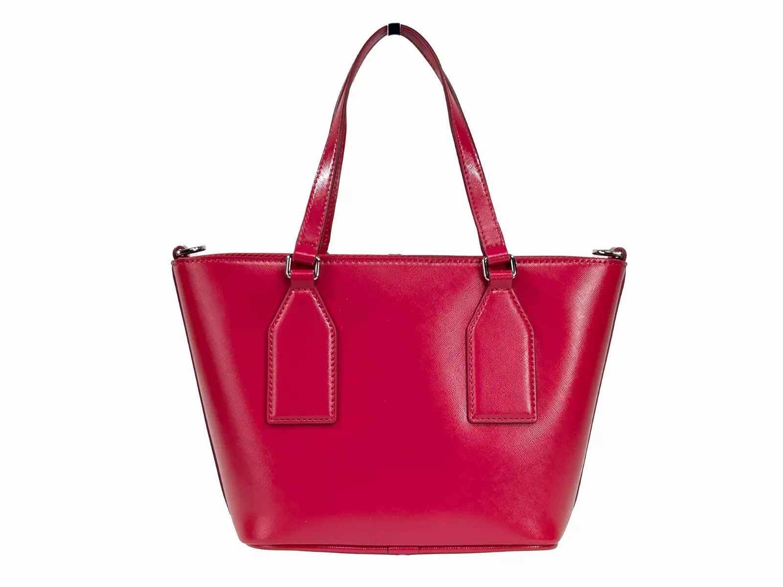 Small Saffiano Leather Tote Crossbody Bag