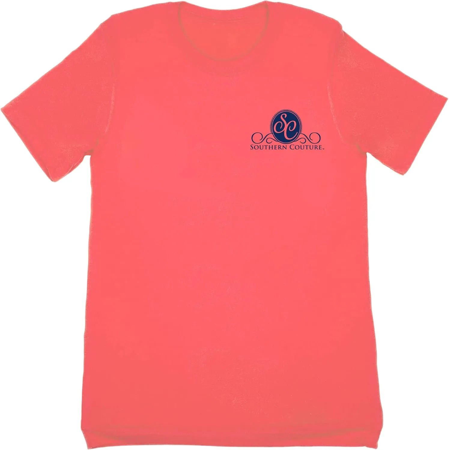 Southern Couture SC Classic Be Beautiful Cow Womens Classic Fit T-Shirt - Coral Silk