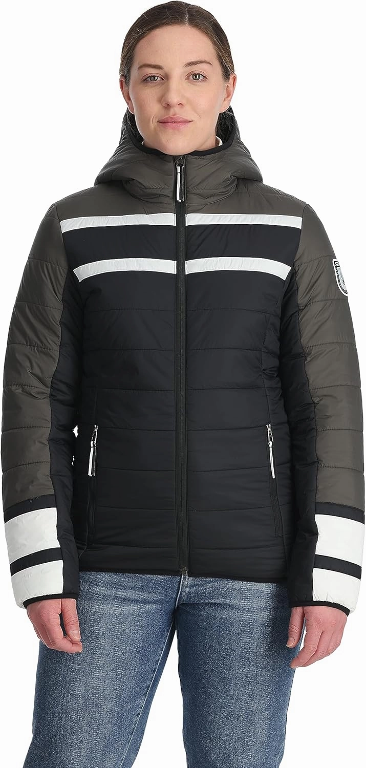 Spyder Women's Ethos Hooded Puffy Ski Jacket
