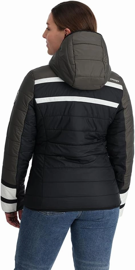 Spyder Women's Ethos Hooded Puffy Ski Jacket