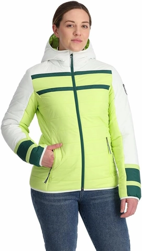 Spyder Women's Ethos Hooded Puffy Ski Jacket