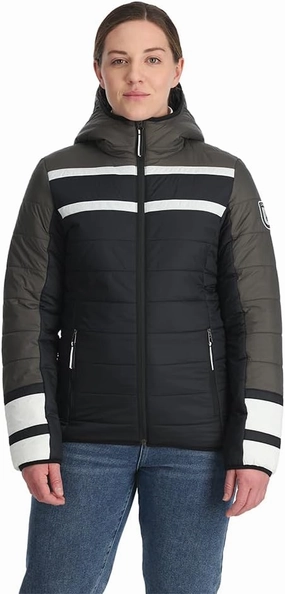 Spyder Women's Ethos Hooded Puffy Ski Jacket