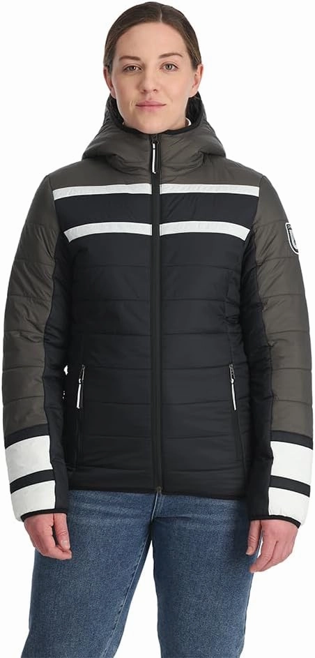 Spyder Women's Ethos Hooded Puffy Ski Jacket