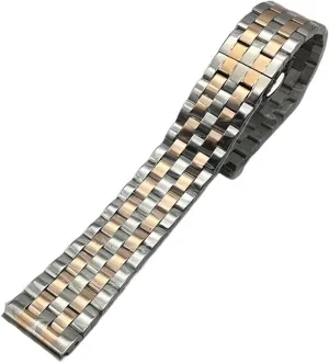Stainless Steel Metal Watch Band 18-26mm Unisex With Curved Interface Suitable For Smart Watch Quartz Watch