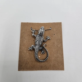 Sterling Silver Iguana Pendant