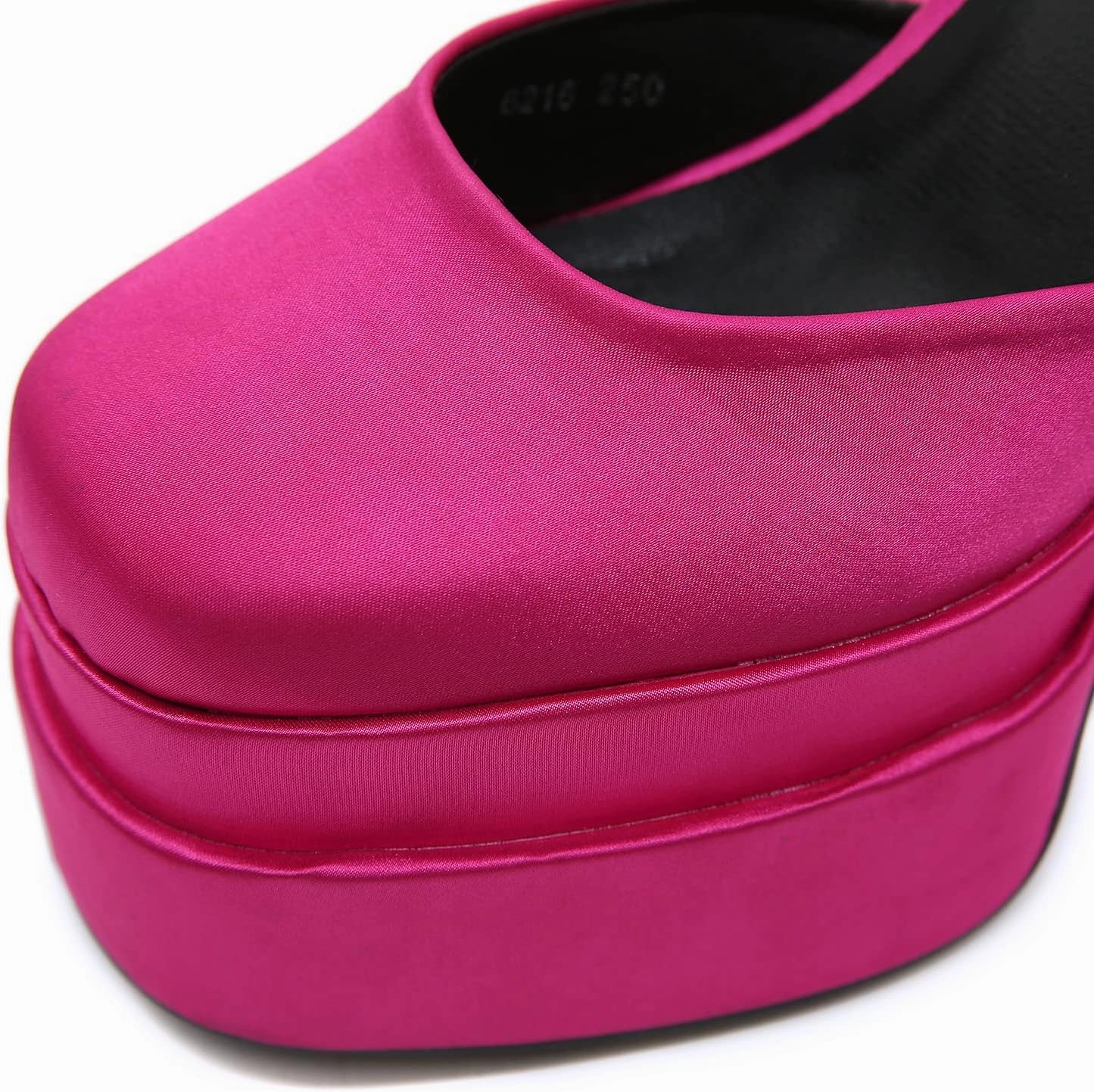 STUPMARY Womens Platform Chunky High Block Heels Ankle Strap Buckles Satin Heels Pumps Fashion Dress Party Shoes