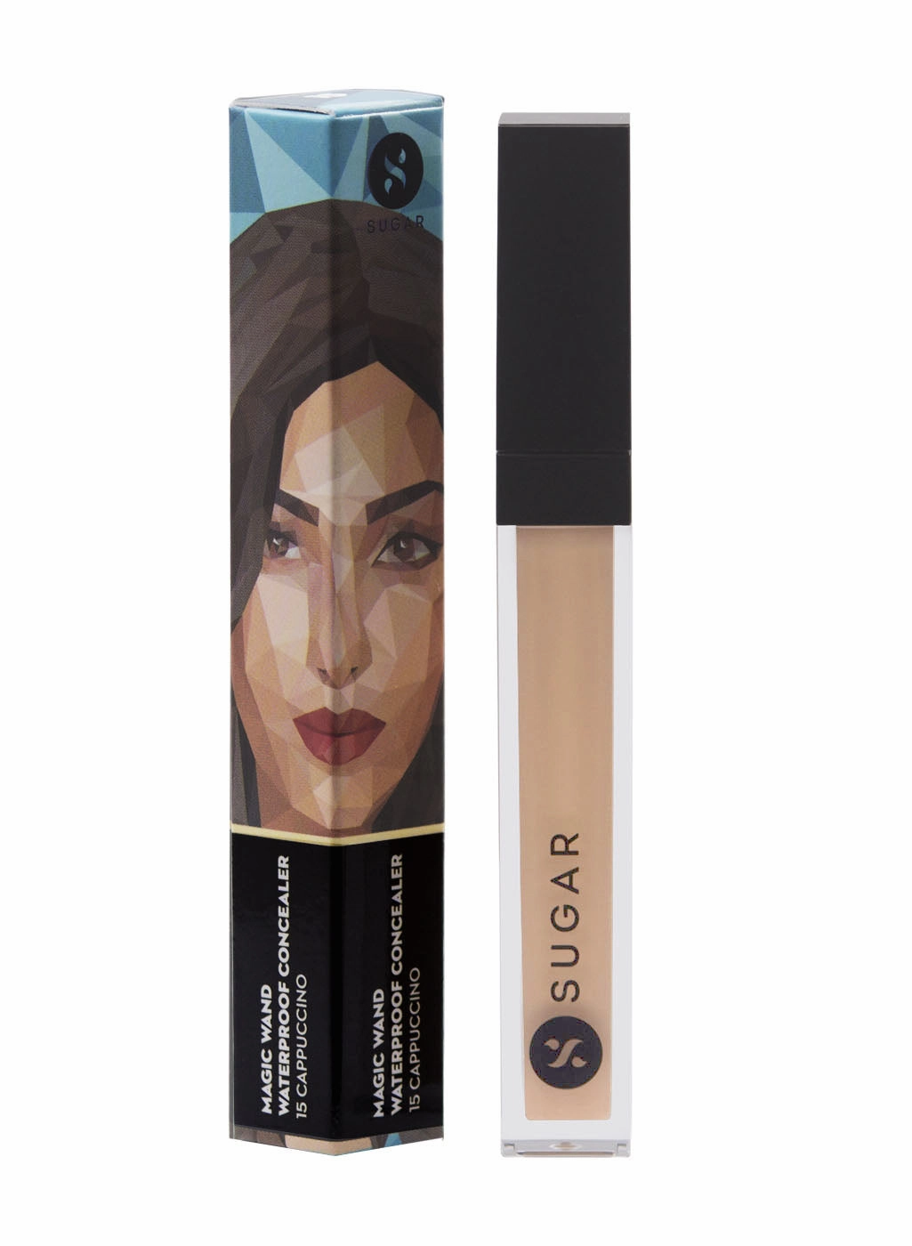 SUGAR Magic Wand Waterproof Concealer - 15 Cappuccino (Light, Cool Undertone)