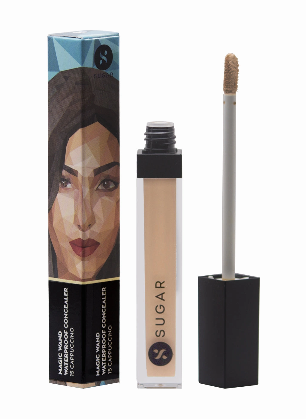 SUGAR Magic Wand Waterproof Concealer - 15 Cappuccino (Light, Cool Undertone)