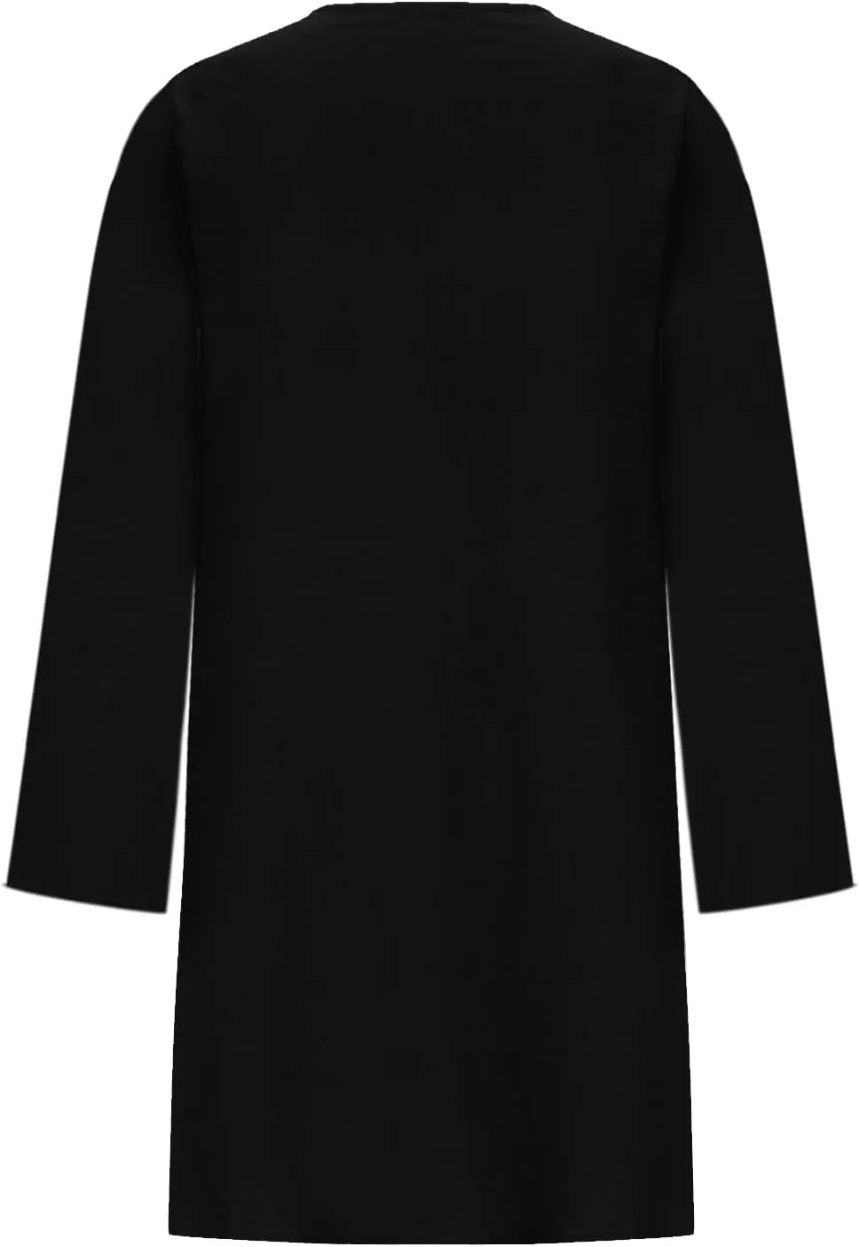 Summer Dresses for Women 2025 Vacation Cotton Linen Sundresses Casual Long Sleeve Crewneck Loose Boho Beach Clothes