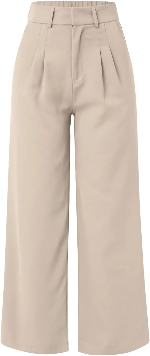 Summer Pants for Women 2024 Trendy Women Wide Leg Pants for Women Work Business Casual High Waisted Dress