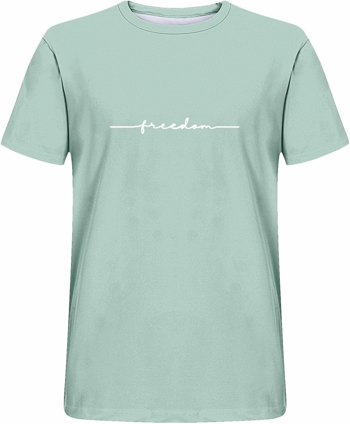 Summer Casual Shirts for Men 2024 Trendy Loose Short Sleeve Crew Neck Tee Fashion Letter Print Athletic T-Shirts