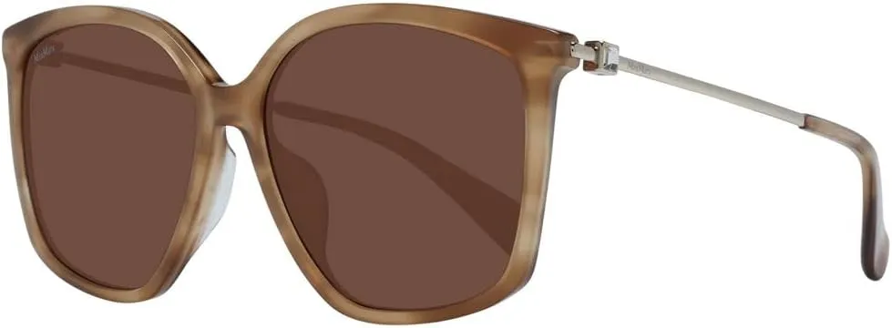 Sunglasses MM 0055 -F Asian fit 56E Shiny Striped Brown, Pale Gold/Bro