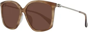 Sunglasses MM 0055 -F Asian fit 56E Shiny Striped Brown, Pale Gold/Bro