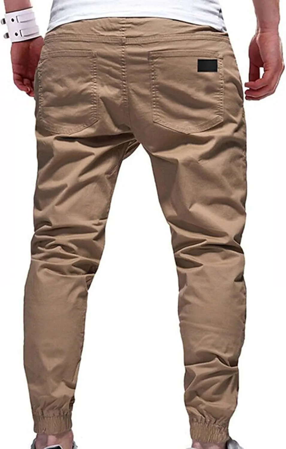 Sweatpants for Men Slim Jogging Pants Training Workout Gym Pants Running and Bodybuilding Athletic Bottom Sweatpants