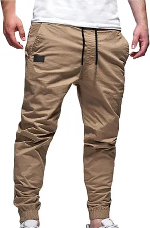 Sweatpants for Men Slim Jogging Pants Training Workout Gym Pants Running and Bodybuilding Athletic Bottom Sweatpants