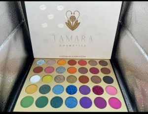 Tamara Cosmetics Choublak Eyeshadow Palette, 35 Colors, Matte and Shimmer Shades