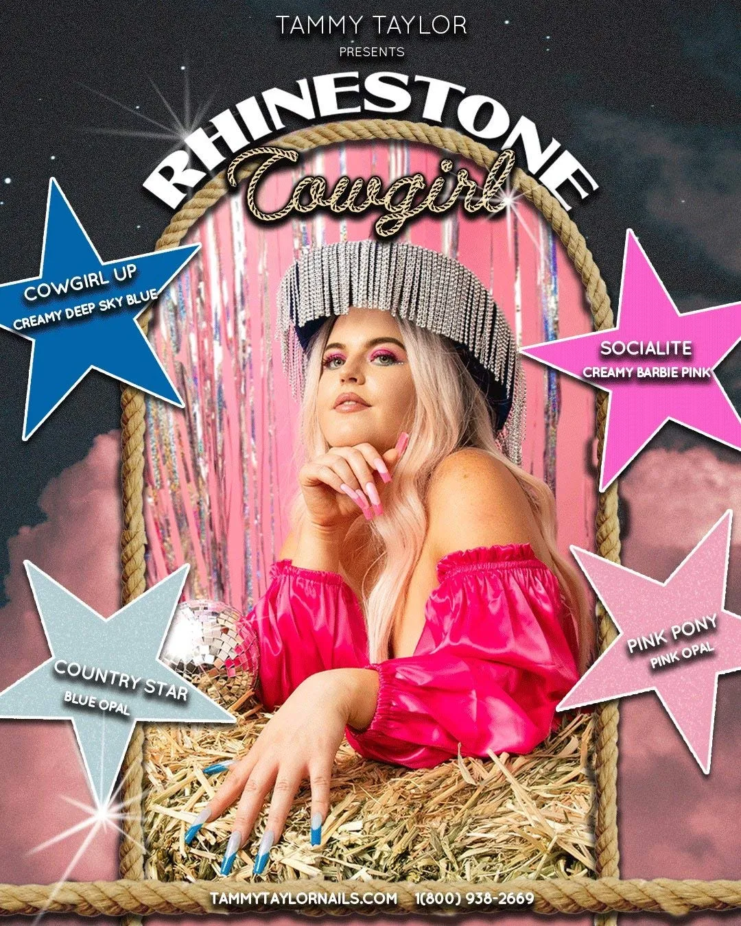 Tammy Taylor Rhinestone Cowgirl | Country Star Gelegance Gel Polish