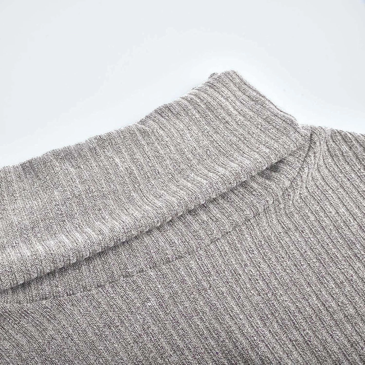 TANGNADE Turtleneck Sweater Women Plus Size Tunic Long Sleeve Cable Knit Sweaters Lightweight Chunky Pullover High Neck