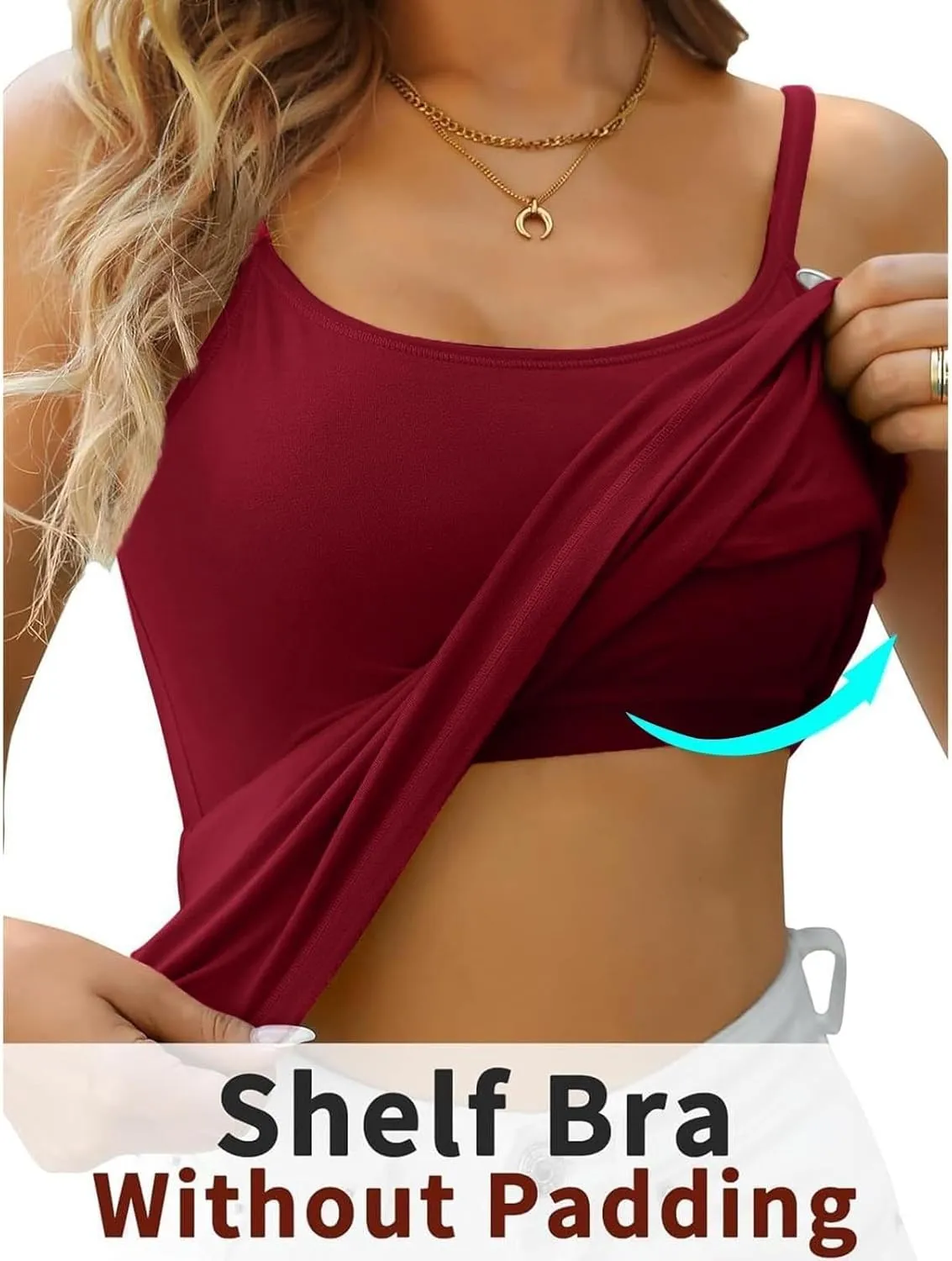 Tank Tops for Women 2024 Cushion Halter Vest without Steel Ring Cup Outside Wear Underwear Women's Cotton
