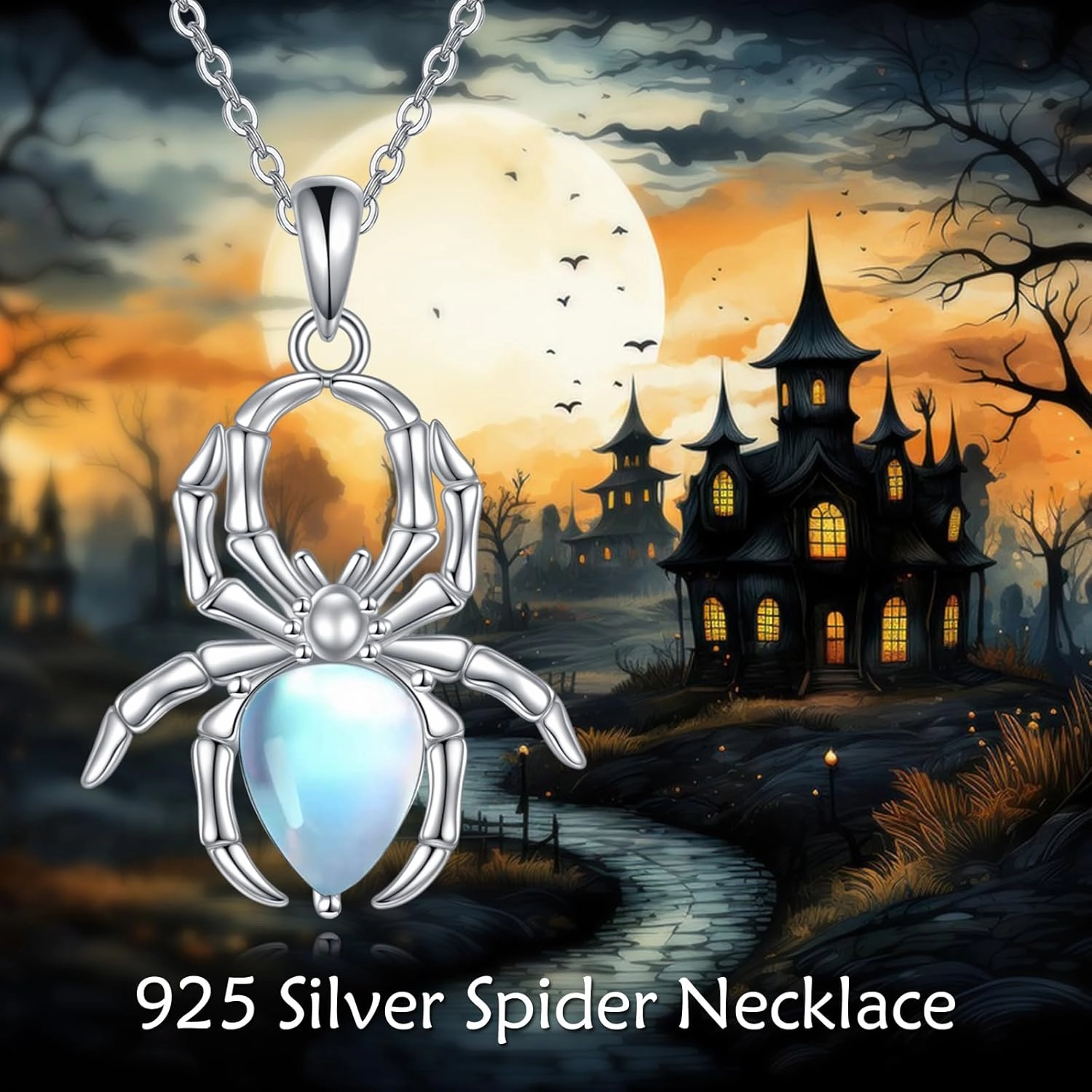 TIGER RIDER 925 Sterling Silver Spider Necklace for Women Spiderman Necklace Pendant Spiderman Jewelry Birthday Christmas Halloween Gifts for Mom Friends