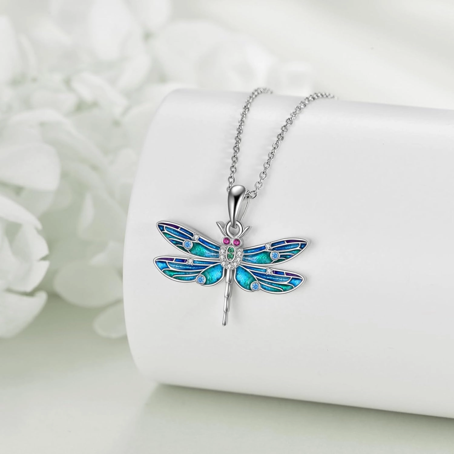 TIGER RIDER Butterfly Necklace for Women 925 Sterling Silver Cubic Zirconia Pendant Necklaces Butterfly Jewelry Birthday Gifts for Women Wife