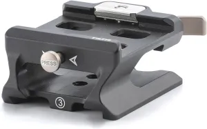 Tilta LWS Baseplate Adapter Type III - Black | Custom Designed | ARCA Receiver | MANFROTTO Compatible | Secure Connection | Lightweight & Durable |TA-LBA3-B