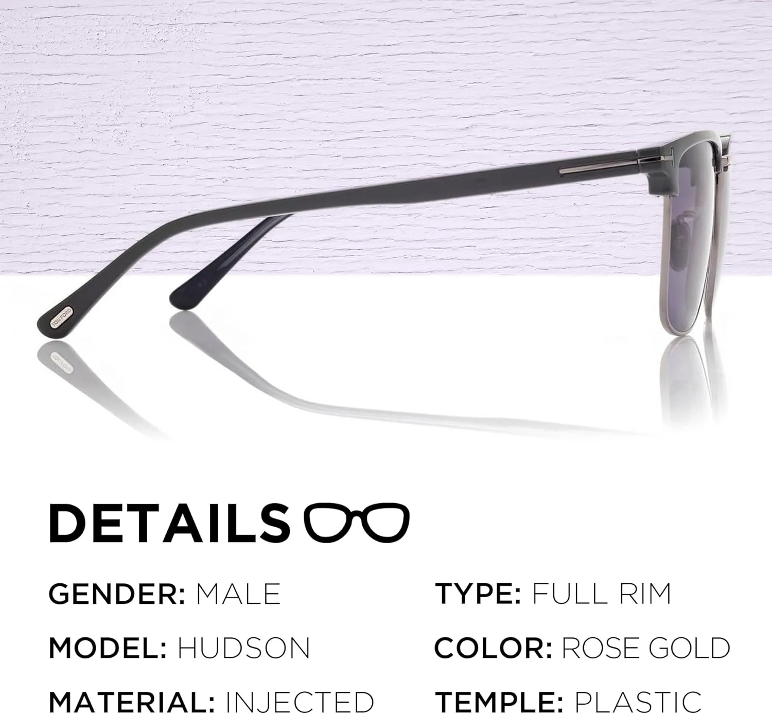 Tom Ford FT0997-H HUDSON-02 Square Shape Sunglasses   Bundle With eSHADES Eyewear Cleaning Kit