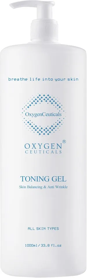 Toning Gel – Anti-Aging Gel for Skin Firming and Toning, pH-Balancing Anti-Wrinkle Toner for Face and Body (1000ml)