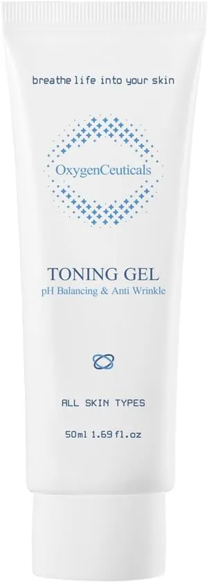 Toning Gel – Anti-Aging Gel for Skin Firming and Toning, pH-Balancing Anti-Wrinkle Toner for Face and Body, Travel Sized (50ml / 1.69 oz)