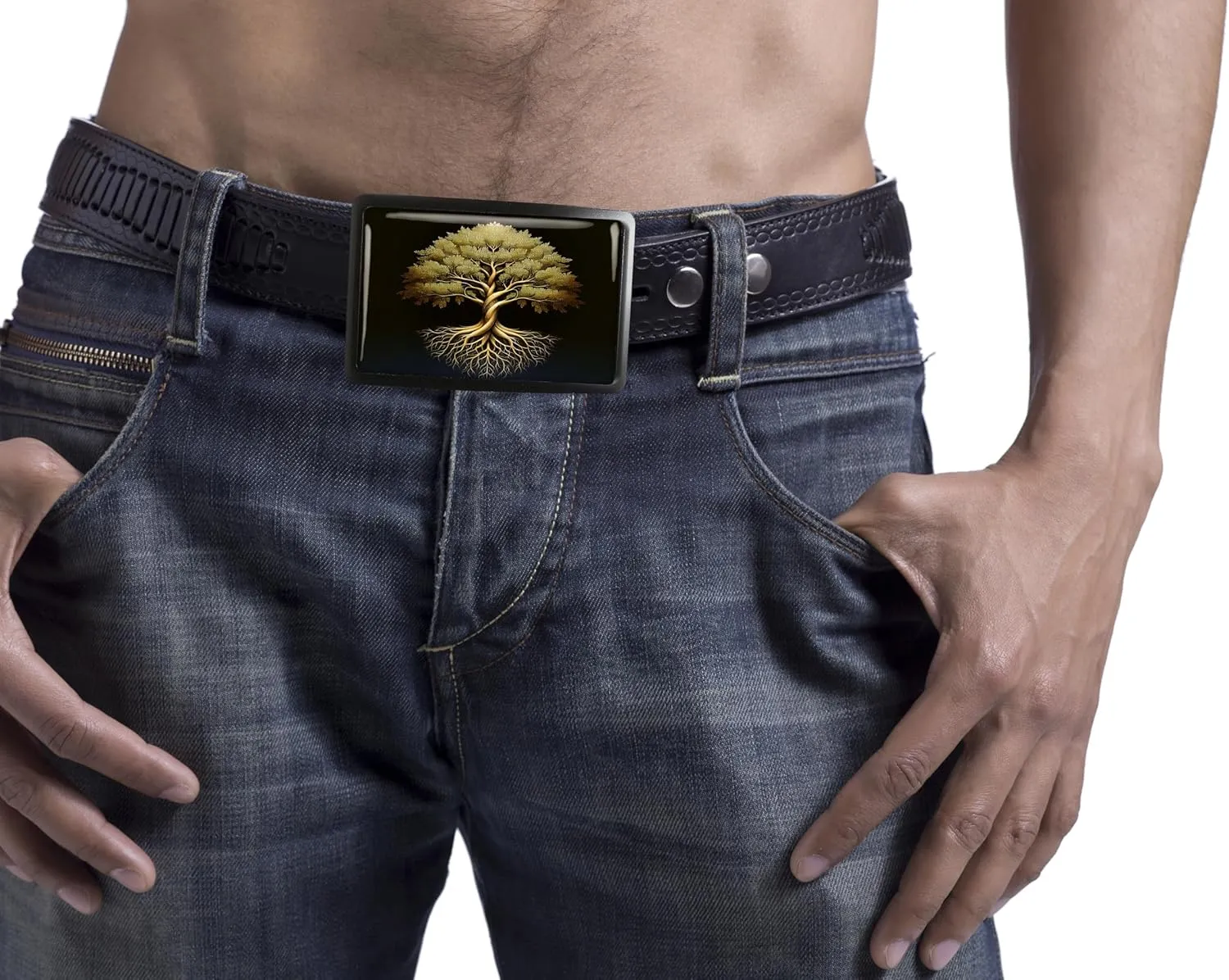Tree of Life Belt Buckle - Celtic Irish Tree Handmade Belt Buckle - 645