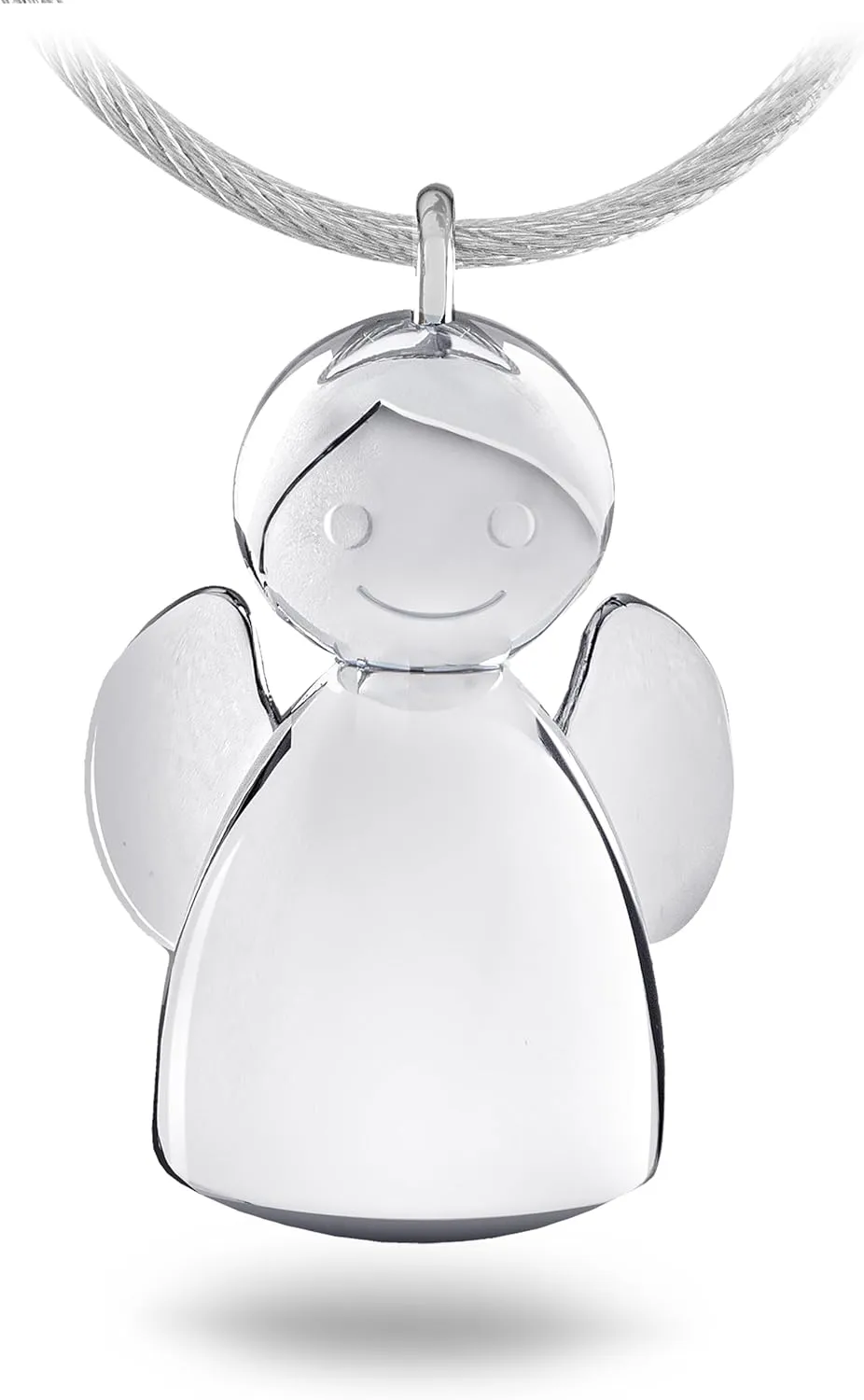 Troika ANGELINA – KR17-32/CH – Keyring – guardian angel – cast metal– shiny – chrome plated – silver original