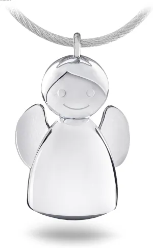 Troika ANGELINA – KR17-32/CH – Keyring – guardian angel – cast metal– shiny – chrome plated – silver original
