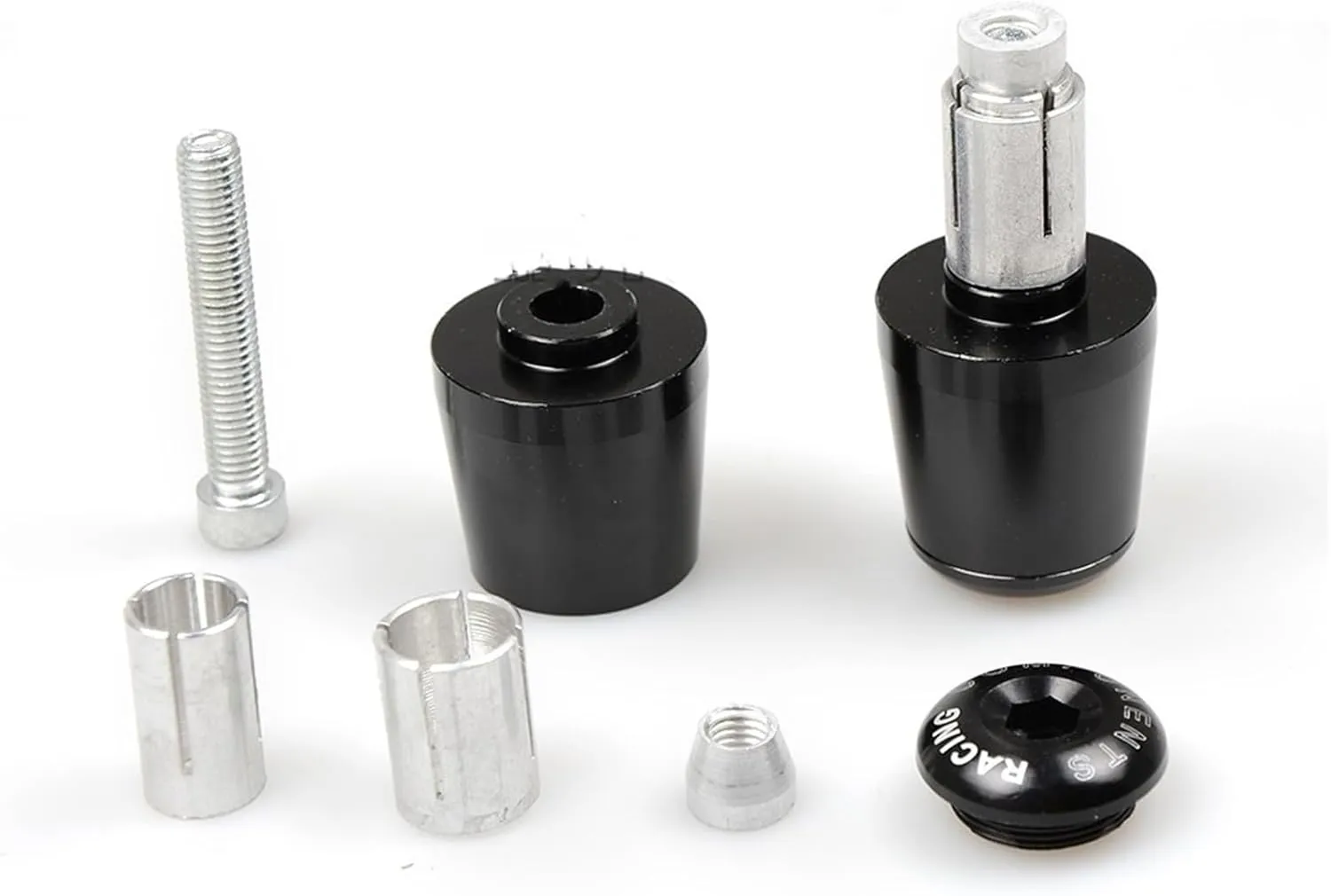 Universal for H&onda VT1100/VT 1100 C Spirit Motorcycle 7/8" 22mm Handlebar Grips Cap Hand Bar Ends Handle Gear Balanced Plugs Slider Cover(Color:Verde)