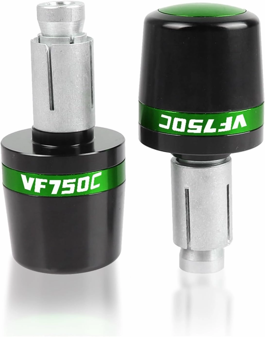 Universal for H&onda VF750C VF 750 C 1994 1995 1996 1997 1998 2000 7/8'' 22mm Motorcycle CNC Handlebar Grips Handle Bar Caps End Plugs(Verde)