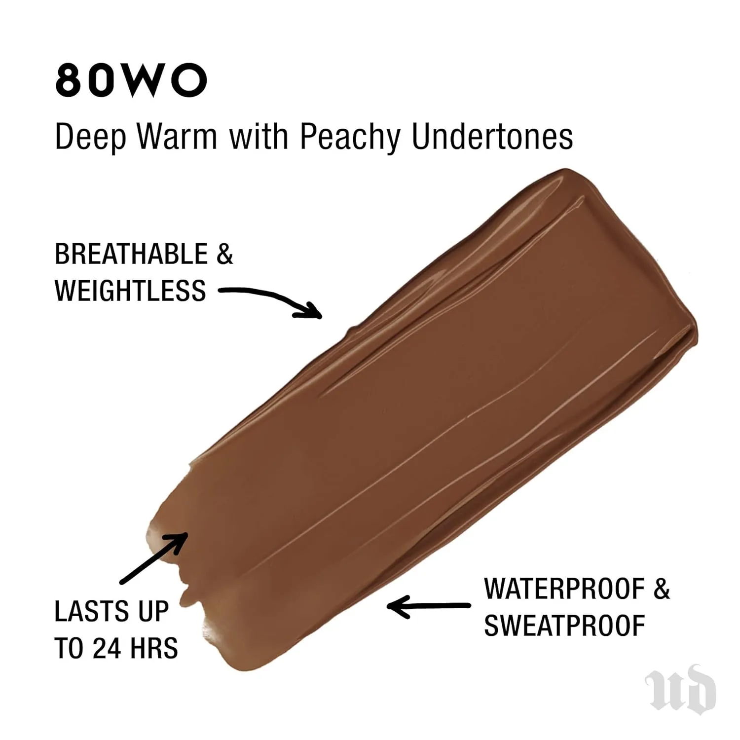 Urban Decay Stay Naked Weightless Liquid Foundation, Waterproof Face Makeup, Buildable Medium Coverage with No Caking, Real-Skin Matte Finish, Lasts Up to 24 Hours, Vegan, Cruelty-free - 1 fl oz