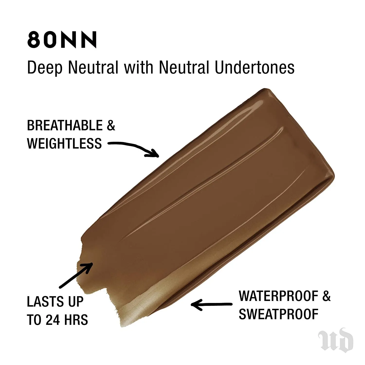 Urban Decay Stay Naked Weightless Liquid Foundation, Waterproof Face Makeup, Buildable Medium Coverage with No Caking, Real-Skin Matte Finish, Lasts Up to 24 Hours, Vegan, Cruelty-free - 1 fl oz