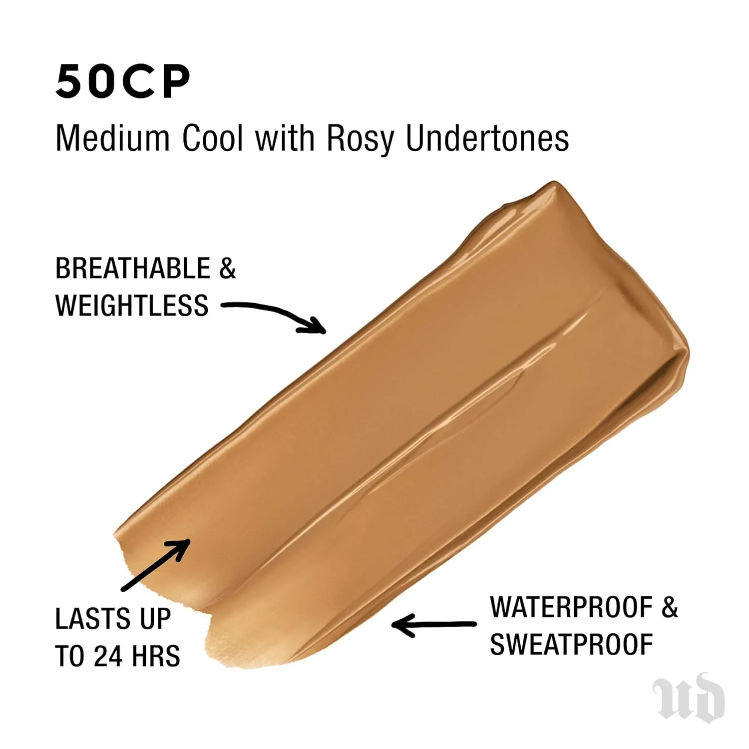 Urban Decay Stay Naked Weightless Liquid Foundation, Waterproof Face Makeup, Buildable Medium Coverage with No Caking, Real-Skin Matte Finish, Lasts Up to 24 Hours, Vegan, Cruelty-free - 1 fl oz