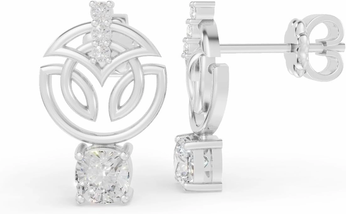 UYSDE 0085 EARRING G14KW 1.981 GRM Dia pcs-8 Dia wt-0.88