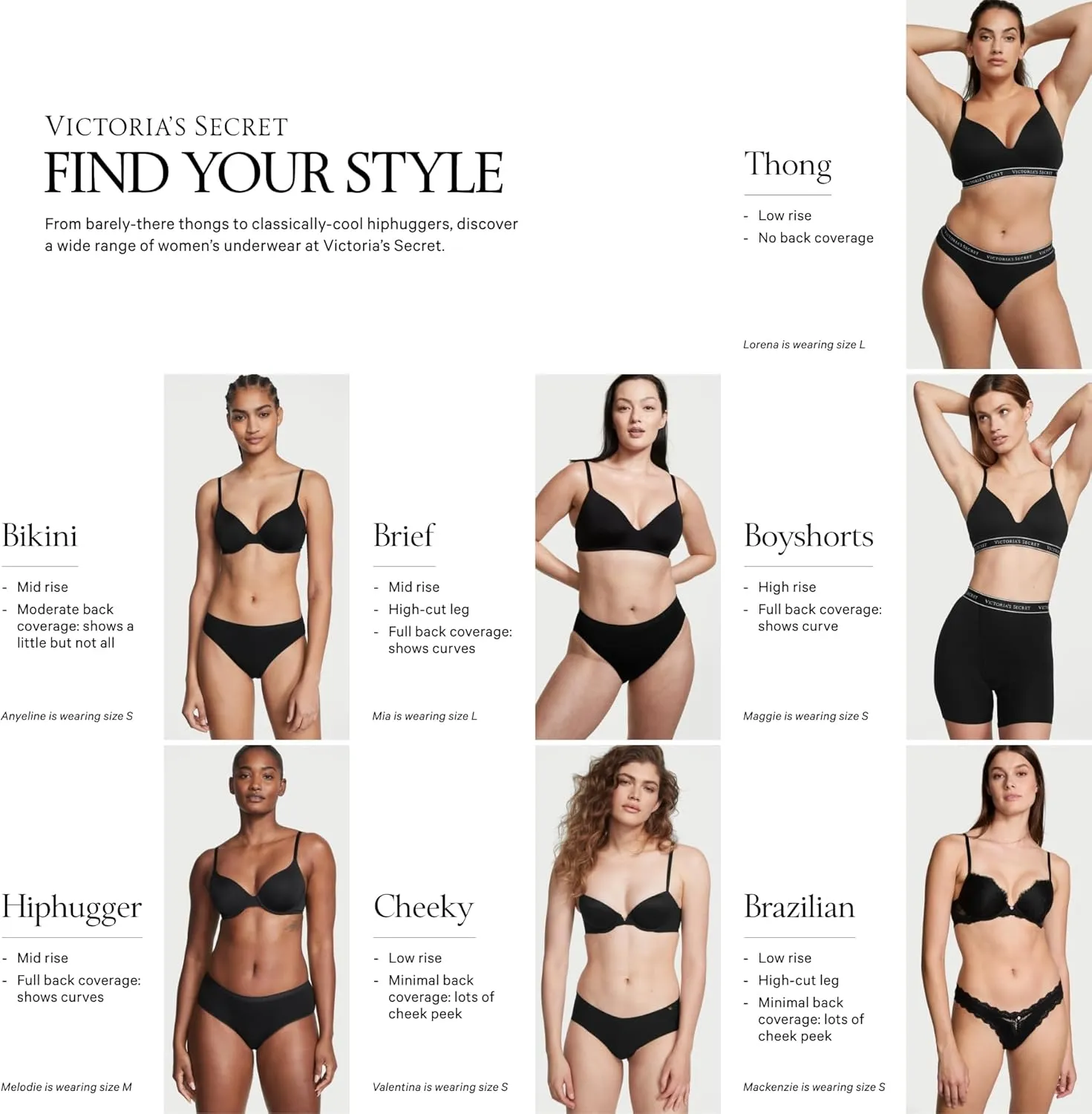 Victoria's Secret Women's Seamless Bikini Underwear, Moderate Coverage Panties for Women, Multi Pack (XS-XXL)