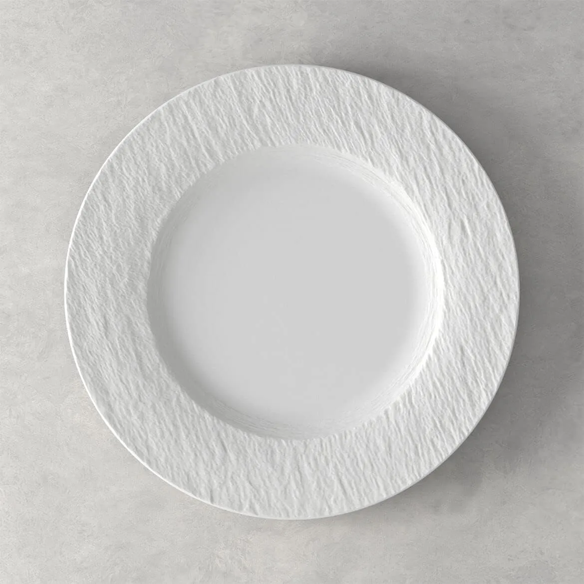 Villeroy & Boch Manufacture Rock Blanc 12-Piece Dinnerware Set, Service for 4, Dinner Plates, Salad Plates & Pasta Bowls, Premium Porcelain, Made in Germany, Matte White