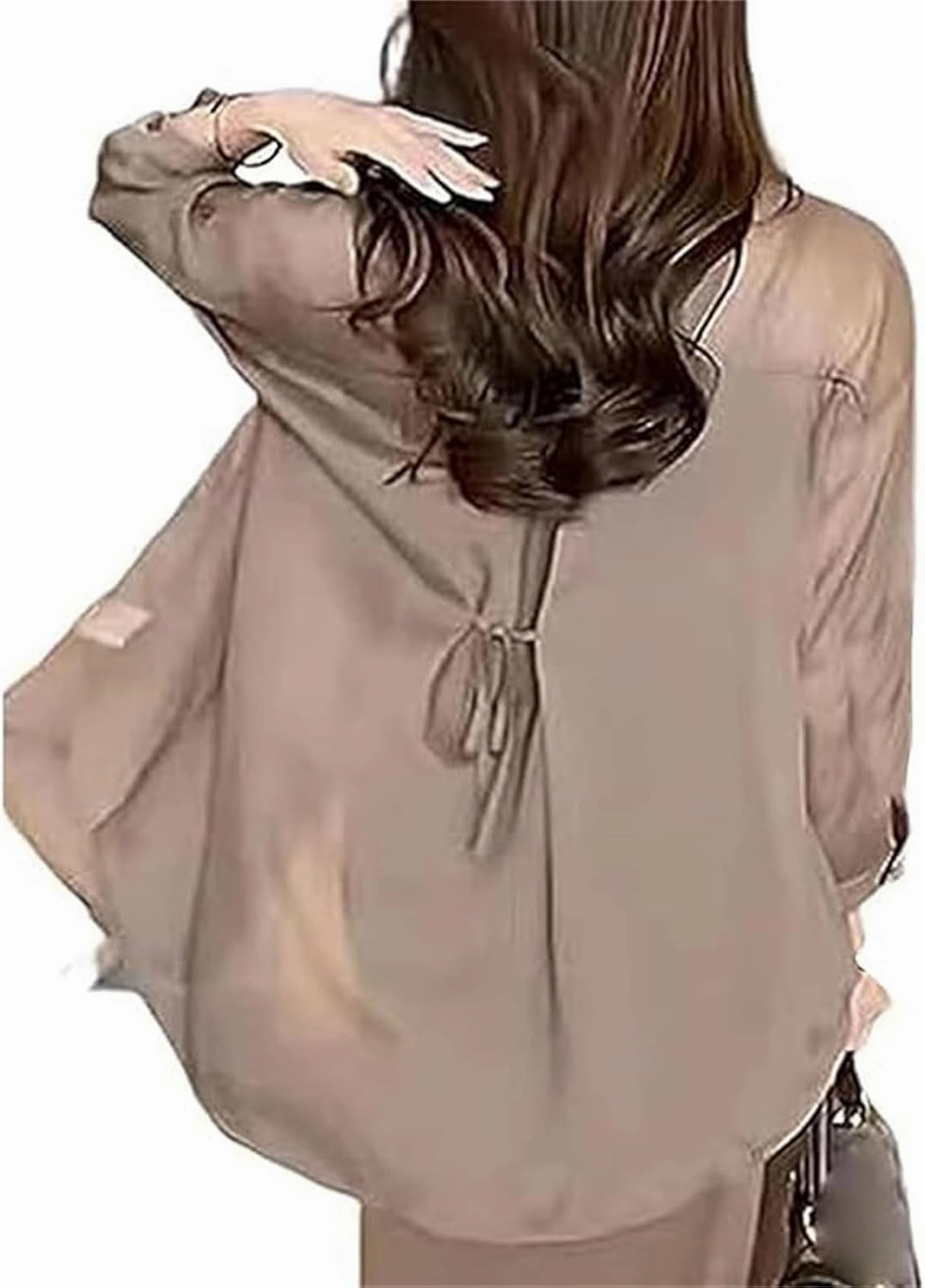 Visulong Shirt, Summer Sunscreen Chiffon Shirt Long Sleeve, Women Lightweight Sunscreen Sheer Cardigan Uv Block