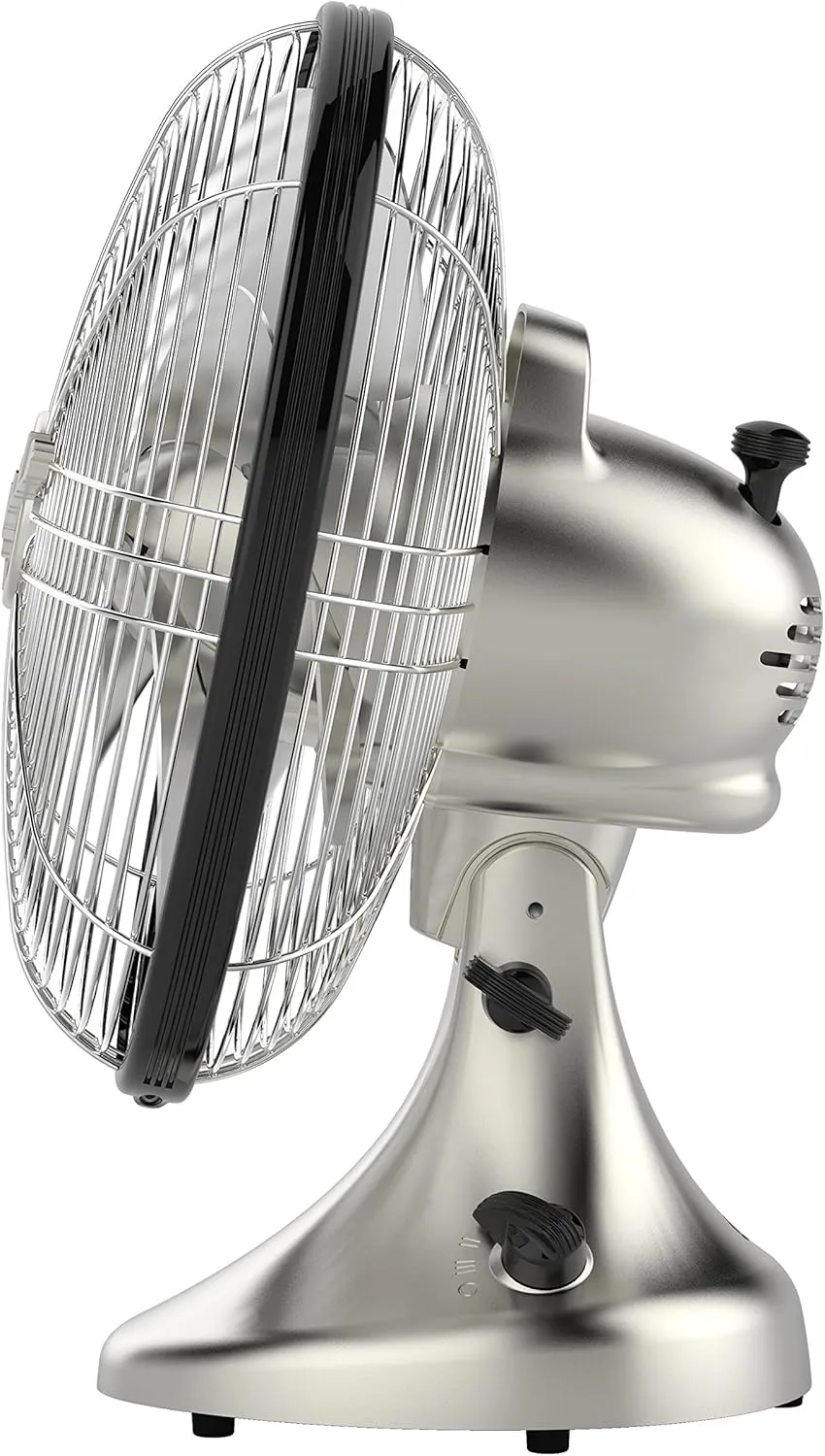 Vornado Silver Swan Vintage Oscillating Fan, Brushed Nickel