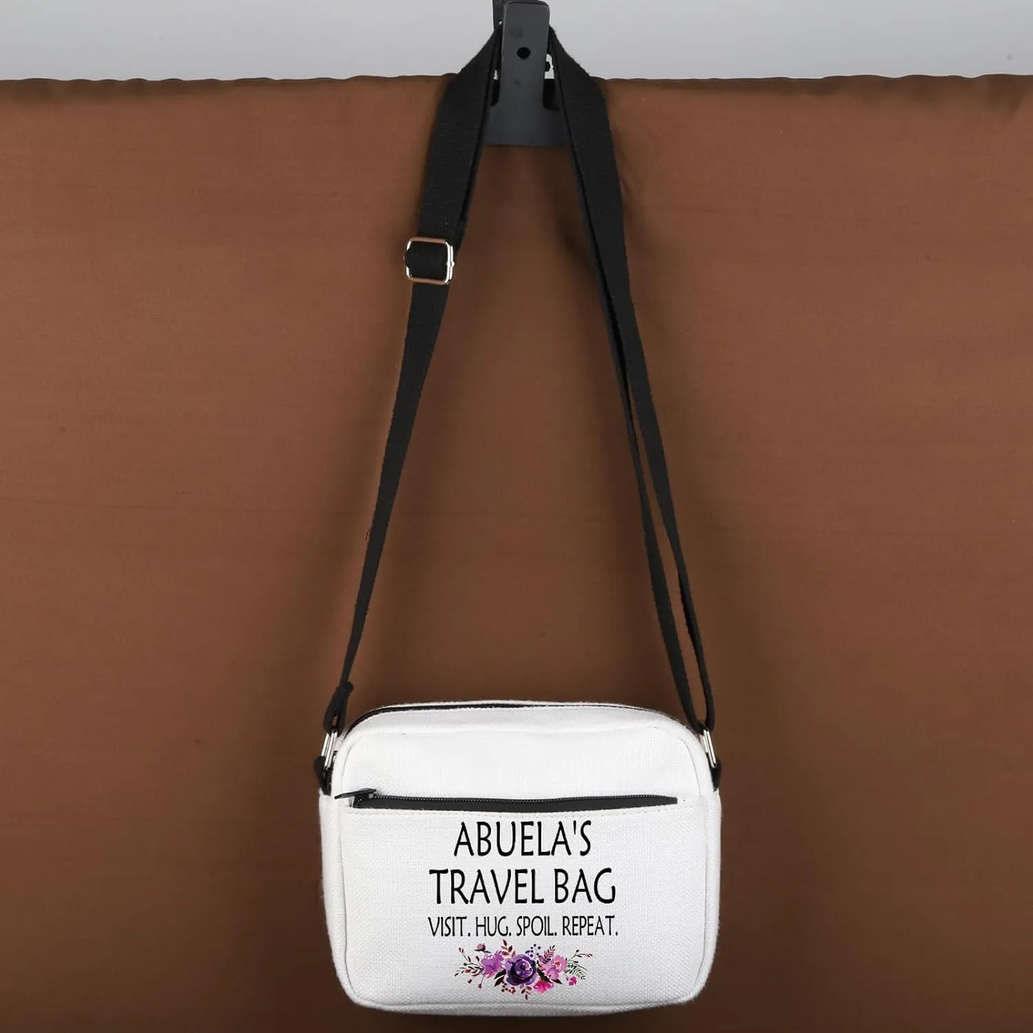 WCGXKO Mother’s Day Gift Grandma Birthday Gift Mother’s Day MerchandiseZipper Canvas Crossbody Bag For Grandma